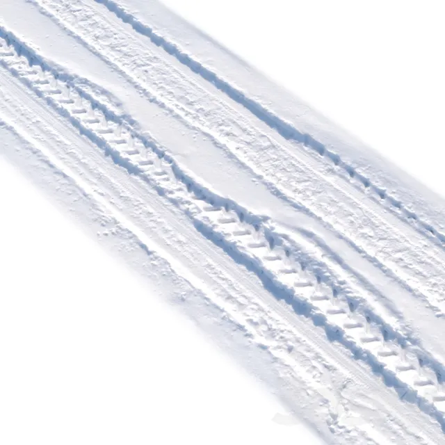 Snowy road_6 with wheel tracks 3D Model Snowy road_6 with wheel tracks 3D Model