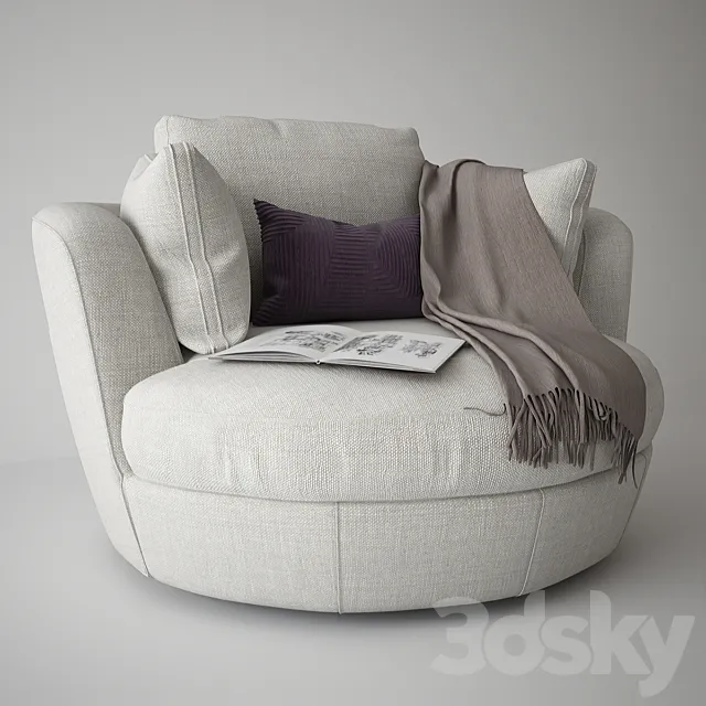 Snuggle Swivel Chair 3DModel
