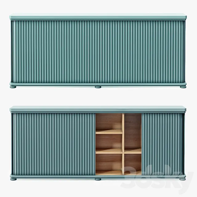 Soane The Large Tambour Cabinet 3DModel Soane The Large Tambour Cabinet 3DModel