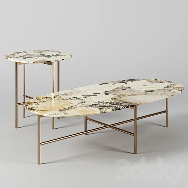 Soap tables by Tacchini 3DModel