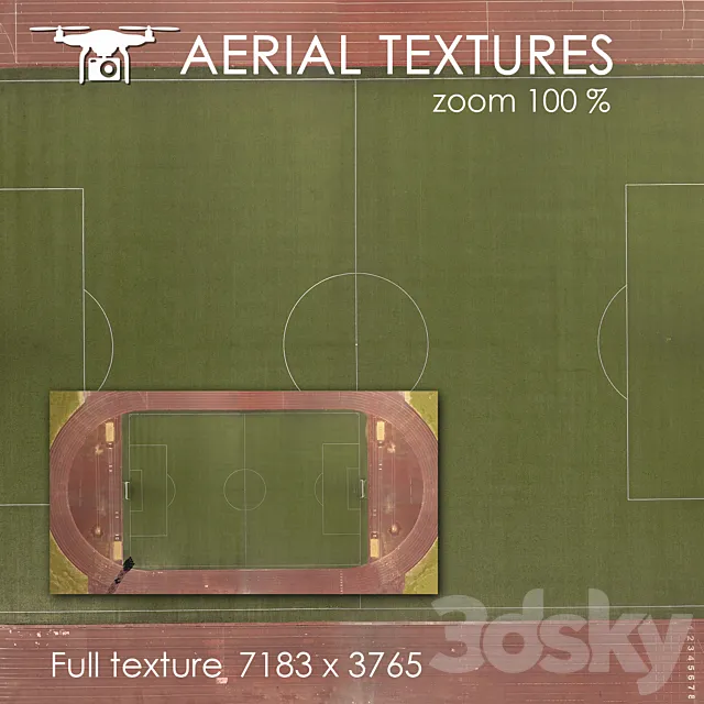 Soccer Field 64 3D Model