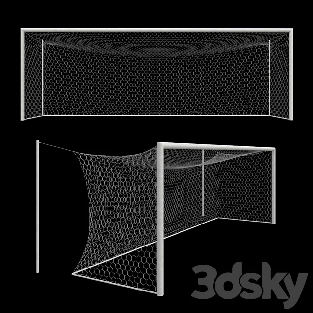 Soccer goal 3D Model