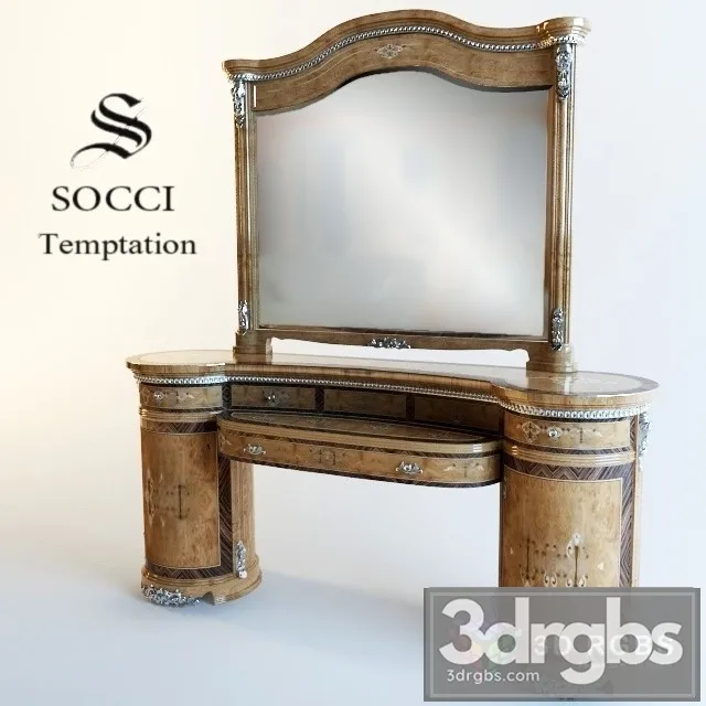 Socci Dressing Table 3D Model Download