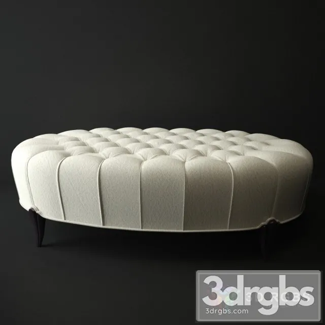 Social Scene Ottoman 3D Model Download