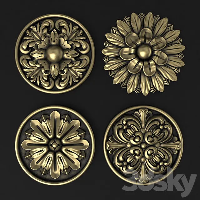 Sockets round 3DModel Sockets round 3DModel