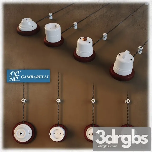 Sockets Switches Gi gambarelli 3D Model Download