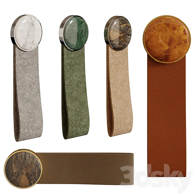 Soda HOMEDECOR Leather Loop with stone 3D Model Soda HOMEDECOR Leather Loop with stone 3D Model