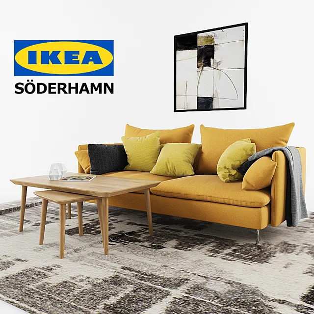 soderhamn sofa ikea 3D Model soderhamn sofa ikea 3D Model