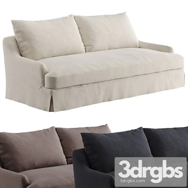 Sofa 01 By Vincent Van Duysen Zara Home Two Seater 3D Model Download