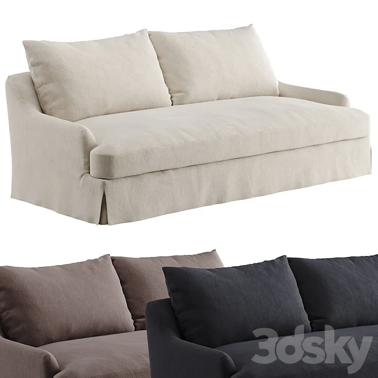 Sofa 01 By Vincent Van Duysen Zara Home Two-Seater 3D Model Free Download