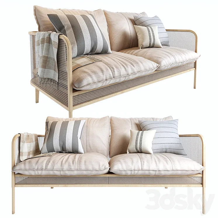 Sofa 02 3D Model Free Download