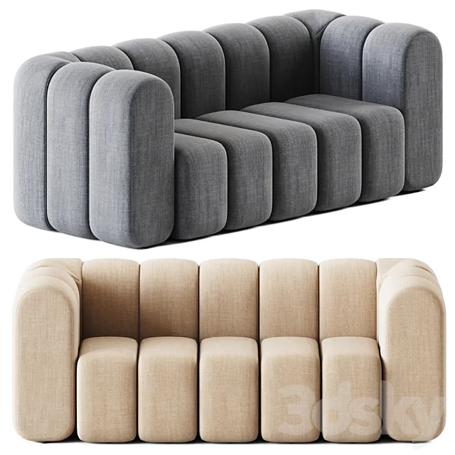 Sofa 3 seater Bob by Bla Station _ Office sofa 3D Model Sofa 3 seater Bob by Bla Station _ Office sofa 3D Model