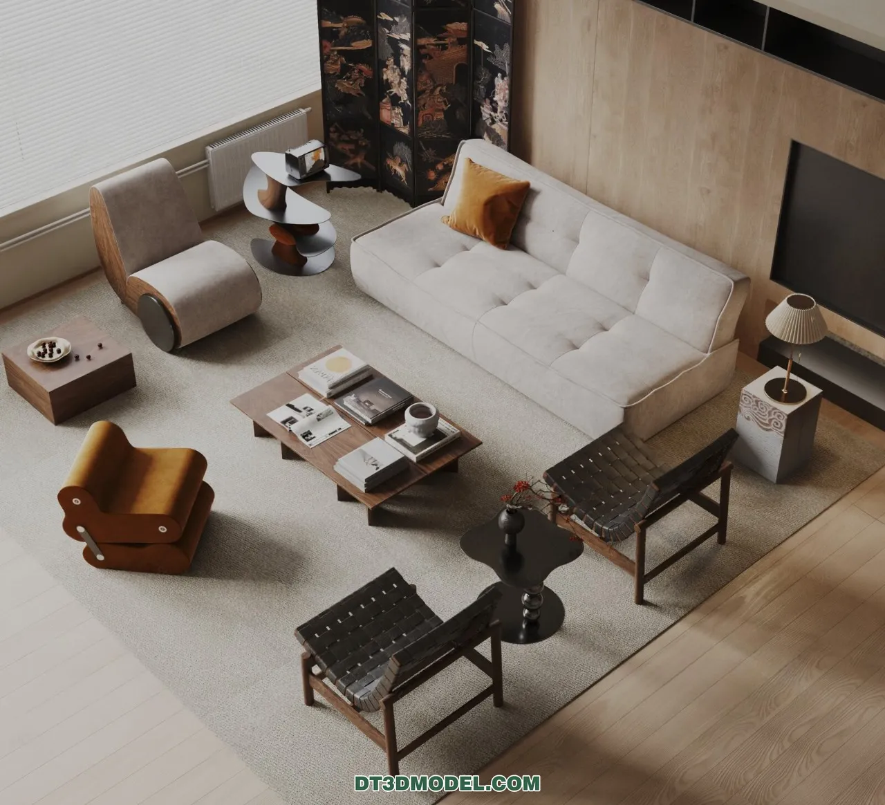 Sofa 3D Blocks – 3D Model of Modern Sofa – 013 – VRAY