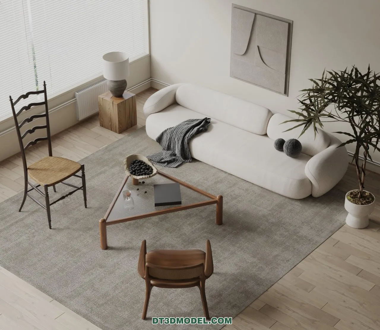 Sofa 3D Blocks – 3D Model of Modern Sofa – 014 – VRAY