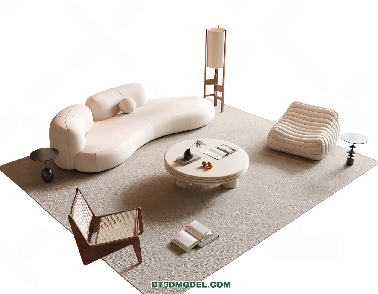 Sofa 3D Blocks – 3D Model of Modern Sofa – 020 – VRAY