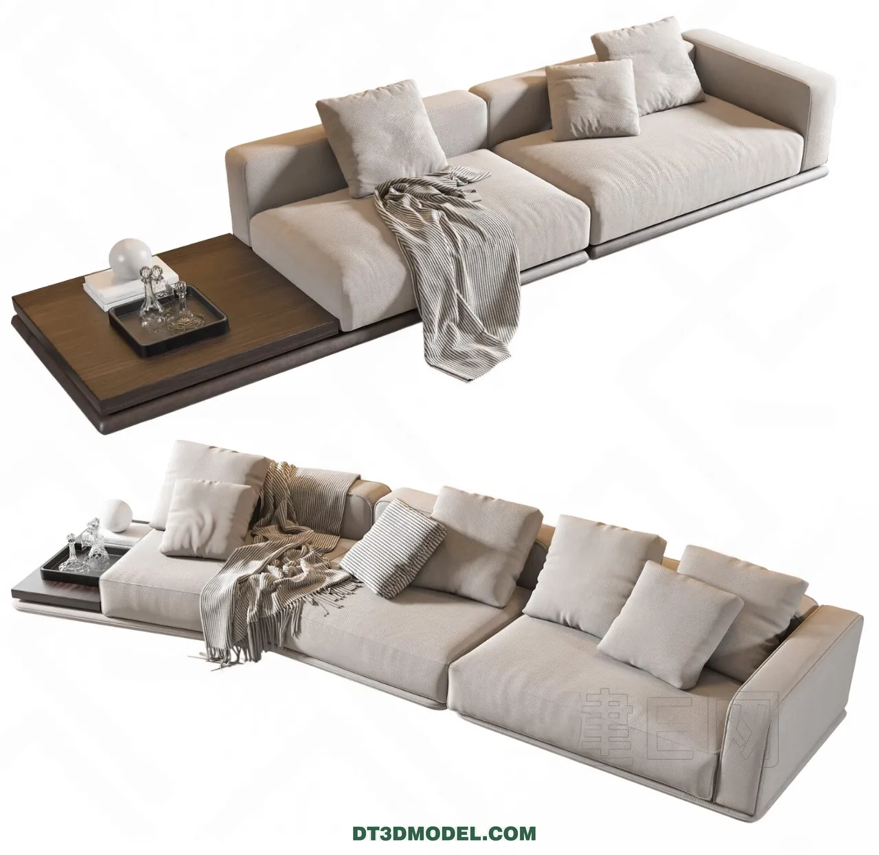 Sofa 3D Blocks – 3D Model of Modern Sofa – 044 – VRAY