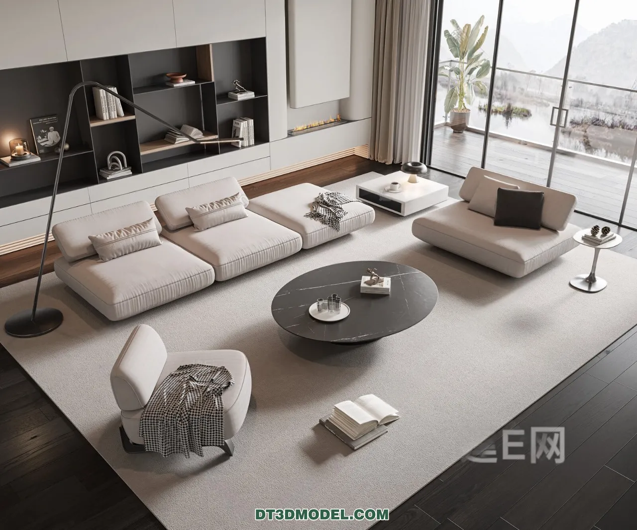 Sofa 3D Blocks – 3D Model of Modern Sofa – 045 – VRAY