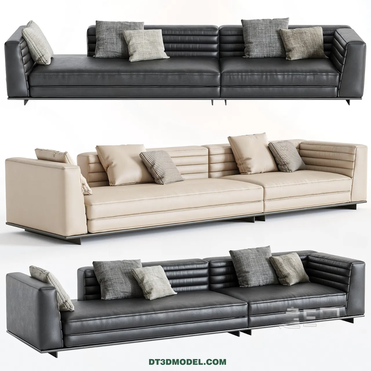 Sofa 3D Blocks – 3D Model of Modern Sofa – 054 – VRAY