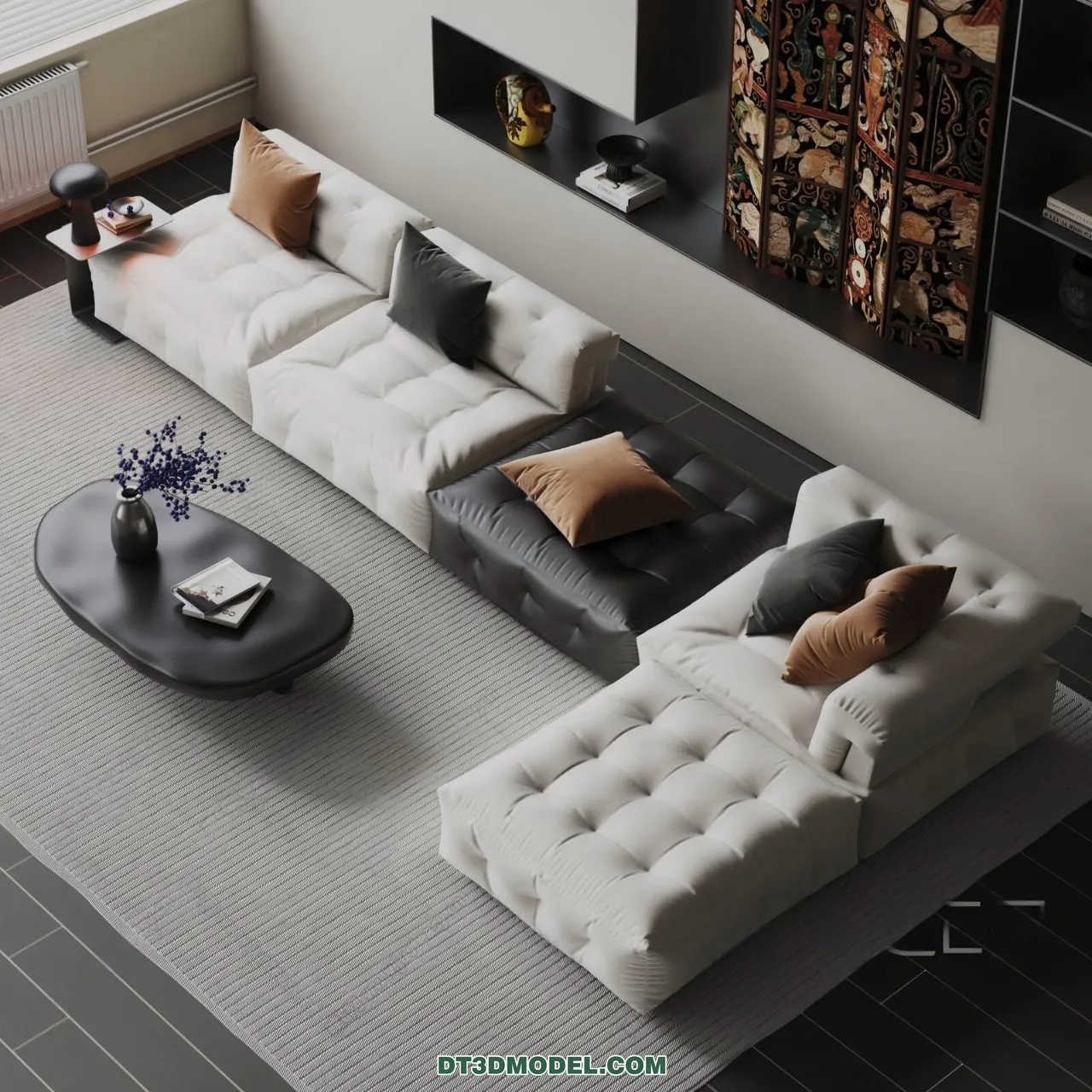 Sofa 3D Blocks – 3D Model of Modern Sofa – 064 – VRAY