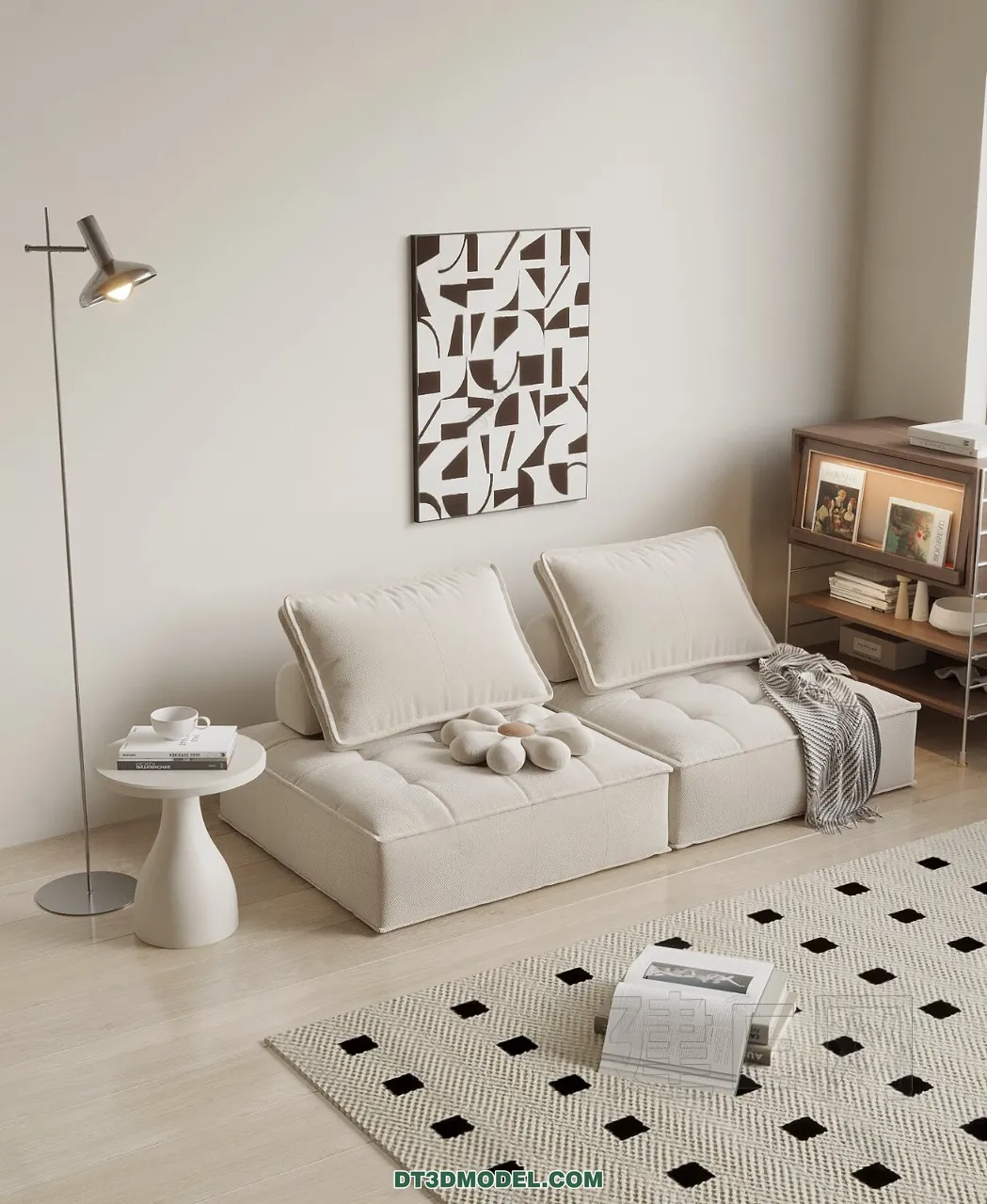 Sofa 3D Blocks – 3D Model of Modern Sofa – 070 – VRAY