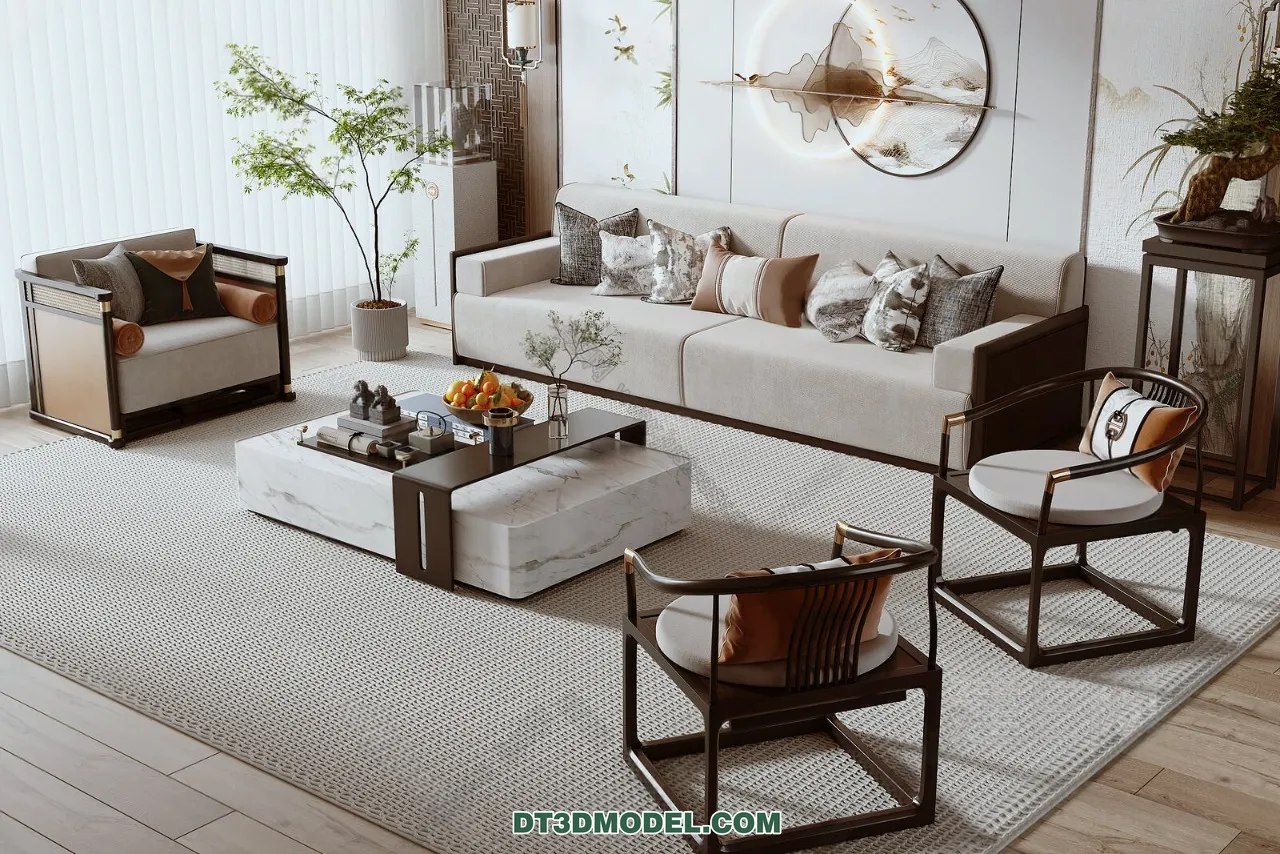 Sofa 3D Blocks – 3D Model of Modern Sofa – 083 – VRAY