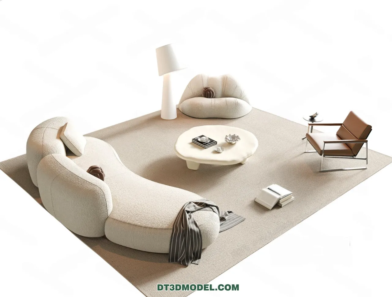 Sofa 3D Blocks – 3D Model of Modern Sofa – 085 – VRAY