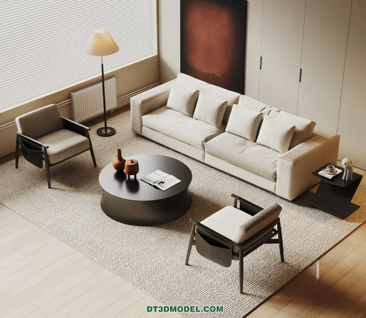 Sofa 3D Blocks – 3D Model of Modern Sofa – 088 – VRAY