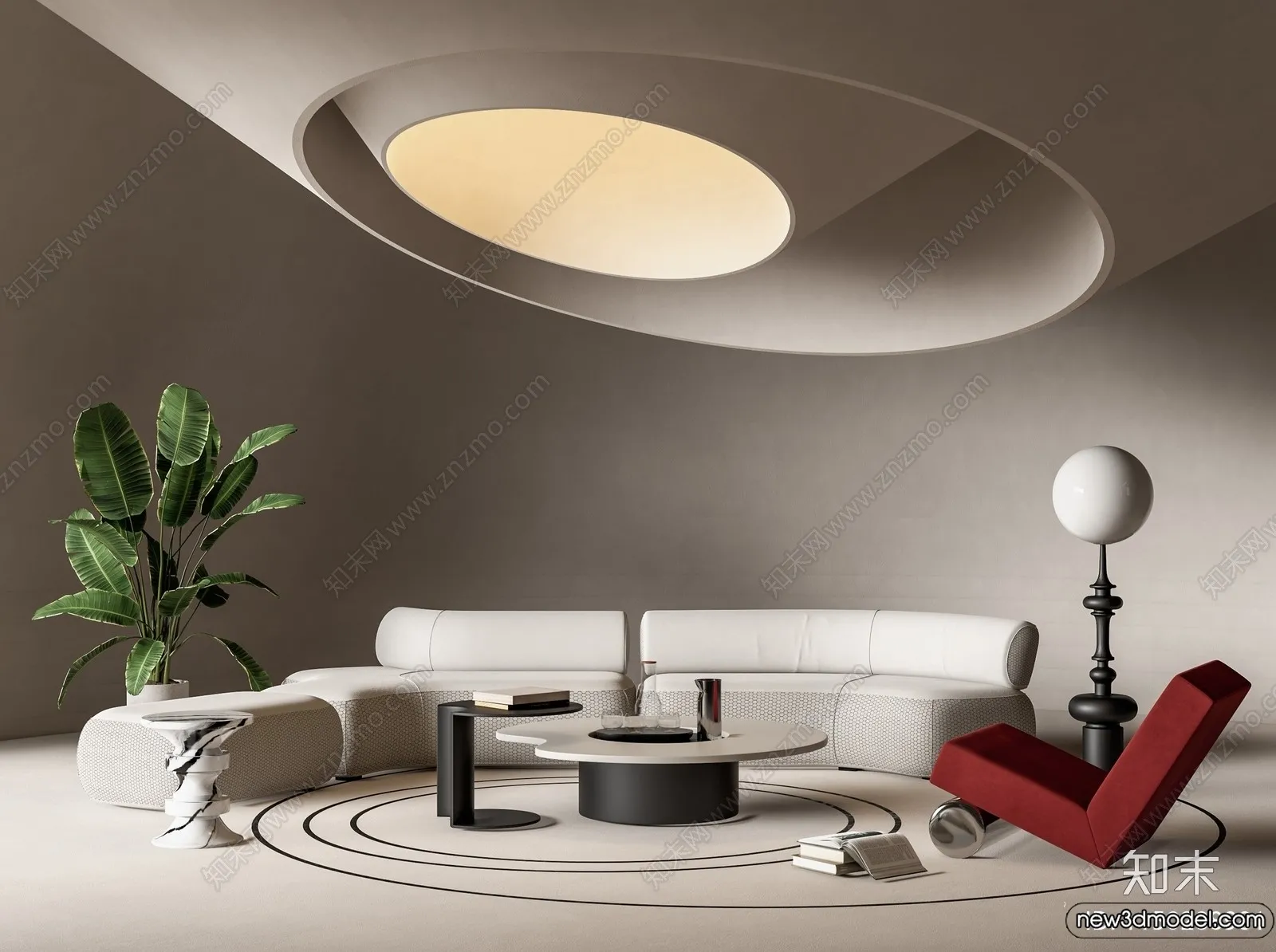 Sofa 3D Models – 3D Furniture for Living Room – 3D Interior – 278