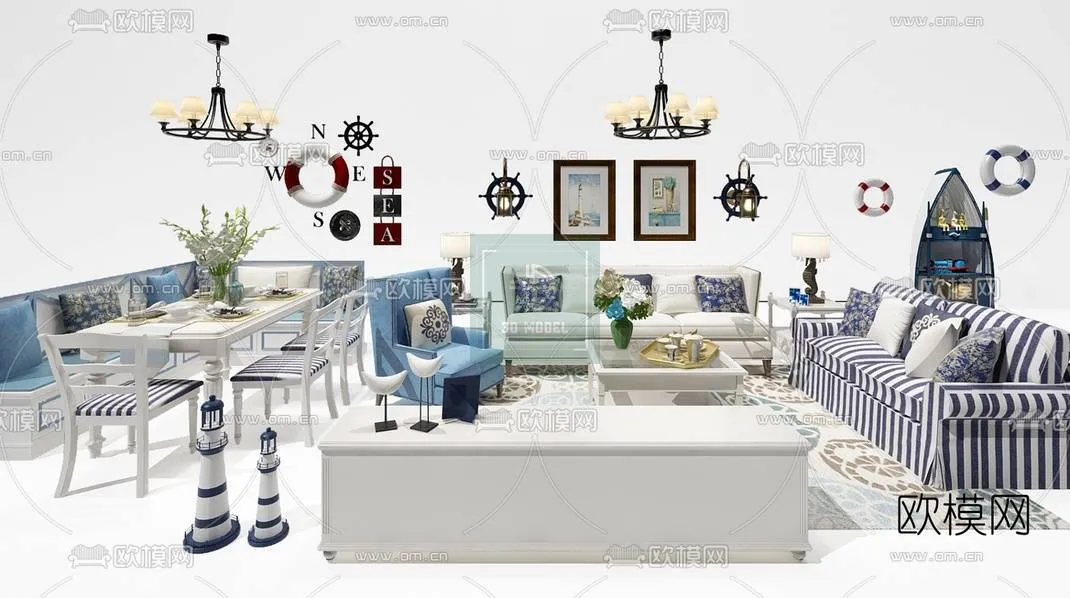 Sofa 3D Models – Modern Style – 015