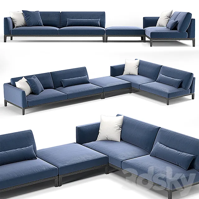 Sofa Akita Busnelli 2 3D Model