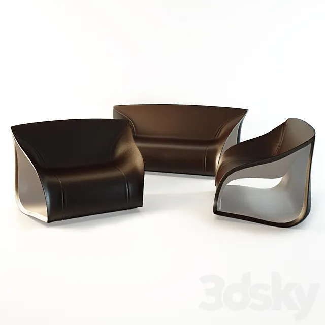 Sofa Alex Hall 3D Model