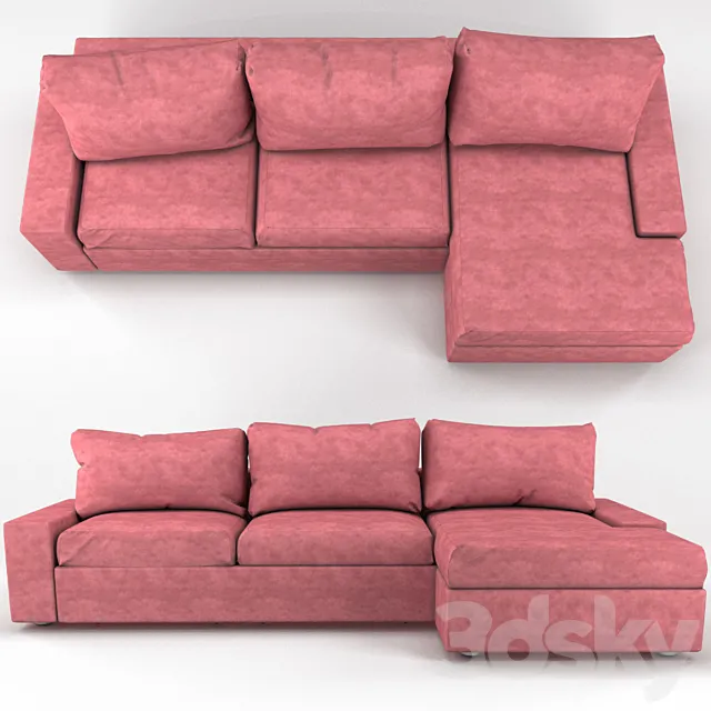 Sofa Amalfi RedSofa 3DModel