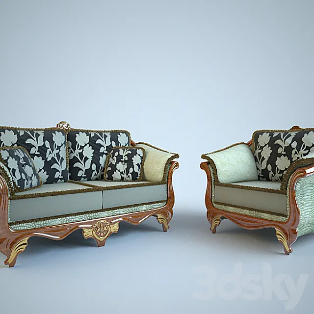 Sofa and armchair factory Salotti 3DModel