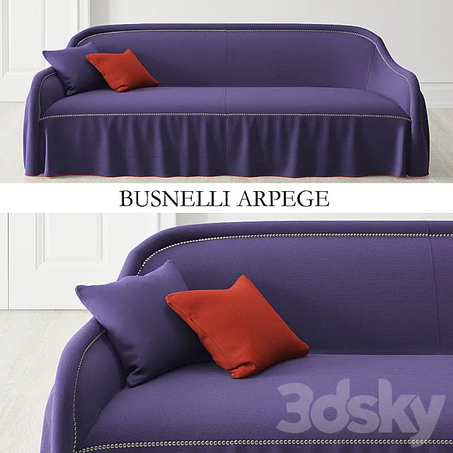 Sofa and chair BUSNELLI Arpege 3DModel Sofa and chair BUSNELLI Arpege 3DModel