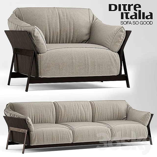 Sofa and chair kanaha ditre italia 3DModel Sofa and chair kanaha ditre italia 3DModel