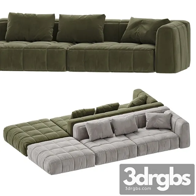 Sofa and pillow1 2 3D Model Download