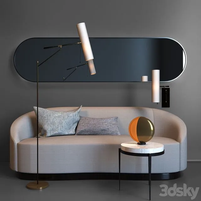 Sofa and Table Arteriorshome 3D Model Sofa and Table Arteriorshome 3D Model