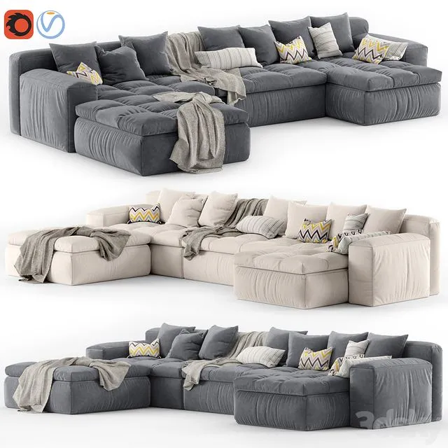 Sofa Arflex Nap 3D Model