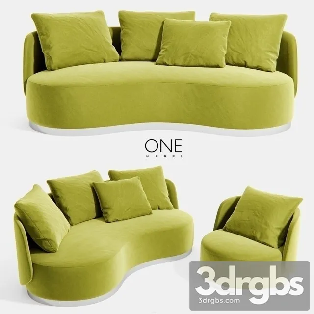 Sofa Armchair REZE 3D Model Download