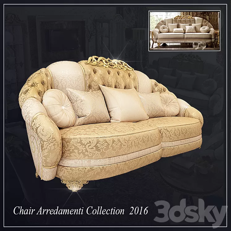 Sofa Arredamenti Collection 2016 3D Model