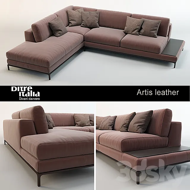 Sofa Artis Leather _ Ditre Italia 3D Model Sofa Artis Leather _ Ditre Italia 3D Model