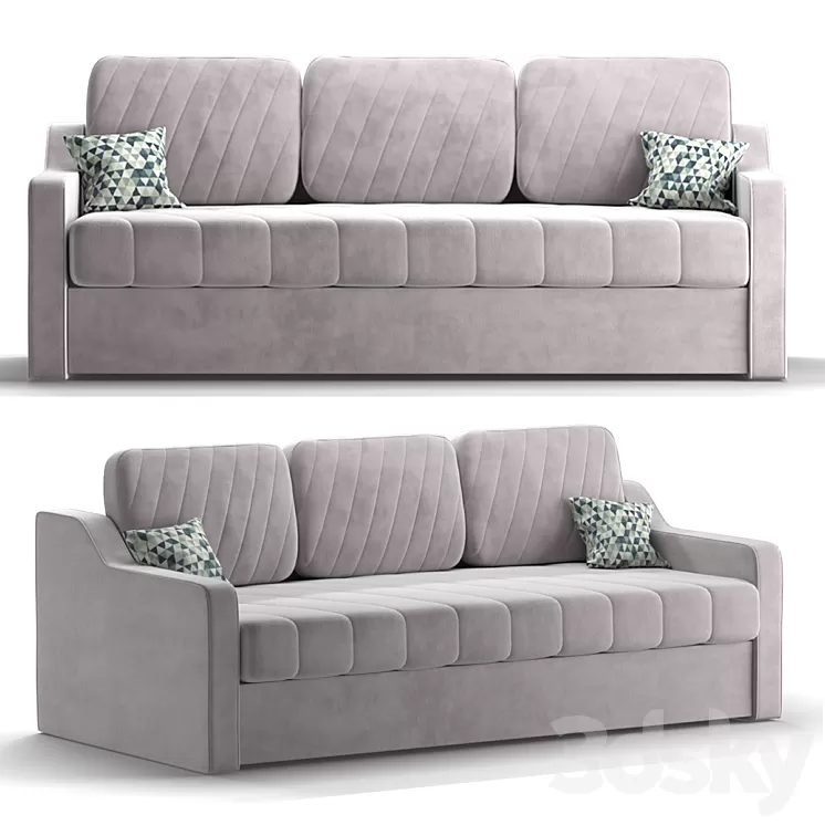 Sofa Askona Melani Dorio gray 3D Model Sofa Askona Melani Dorio gray 3D Model