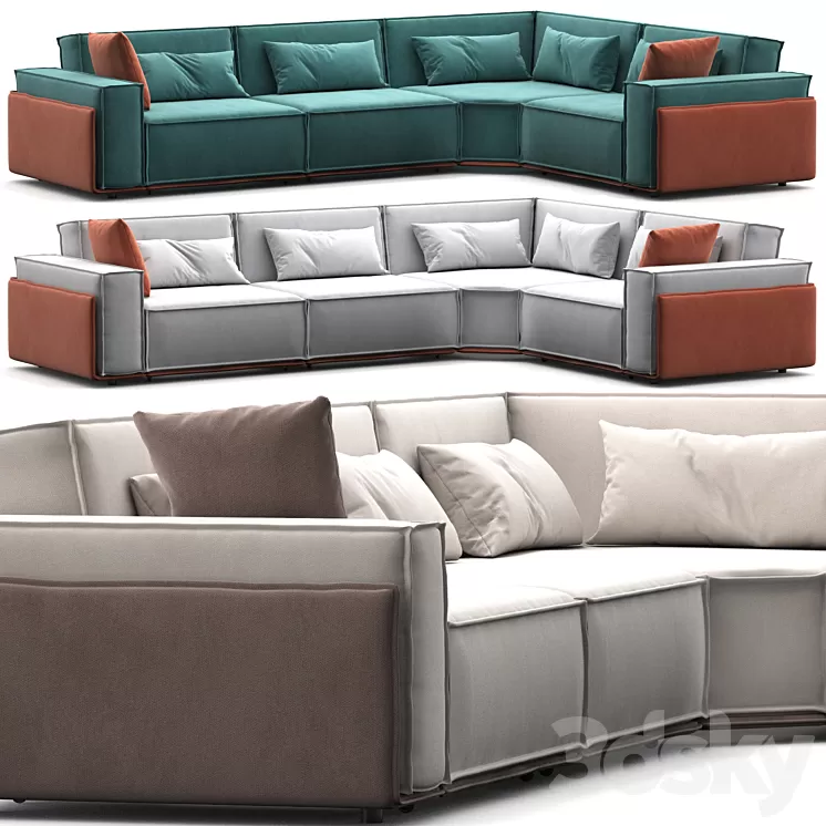 Sofa Asti 689073 GORGEOUS FURNITURE 3D Model Sofa Asti 689073 GORGEOUS FURNITURE 3D Model