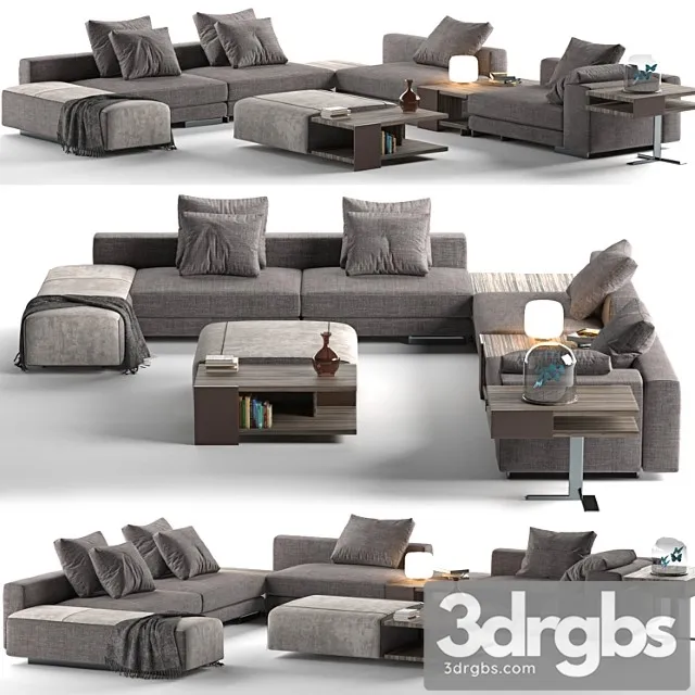 Sofa atlas mauro lipparini 2 3D Model Download