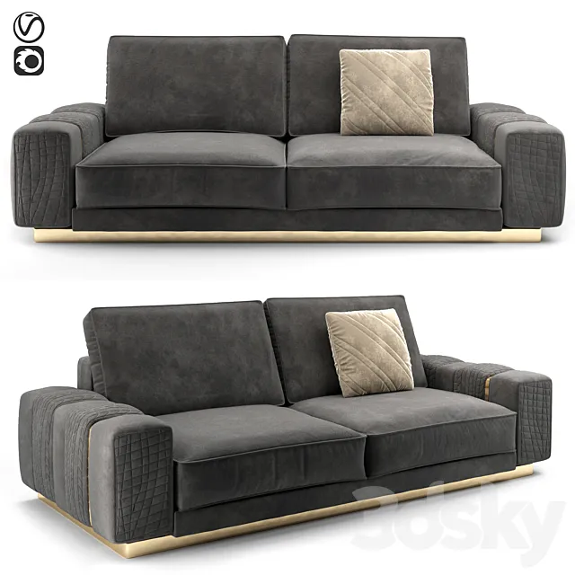 Sofa AUGUST HILTON 3D Model Sofa AUGUST HILTON 3D Model