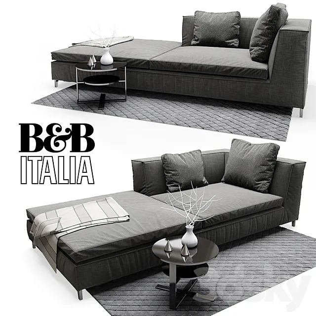 Sofa B & B ITALIA 3DModel Sofa B & B ITALIA 3DModel