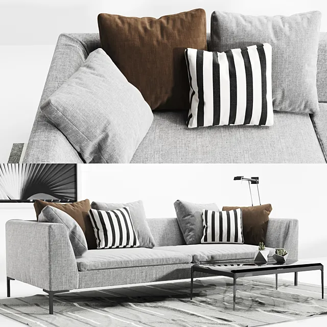 Sofa B & B Italia Sofa Charales 3DModel Sofa B & B Italia Sofa Charales 3DModel