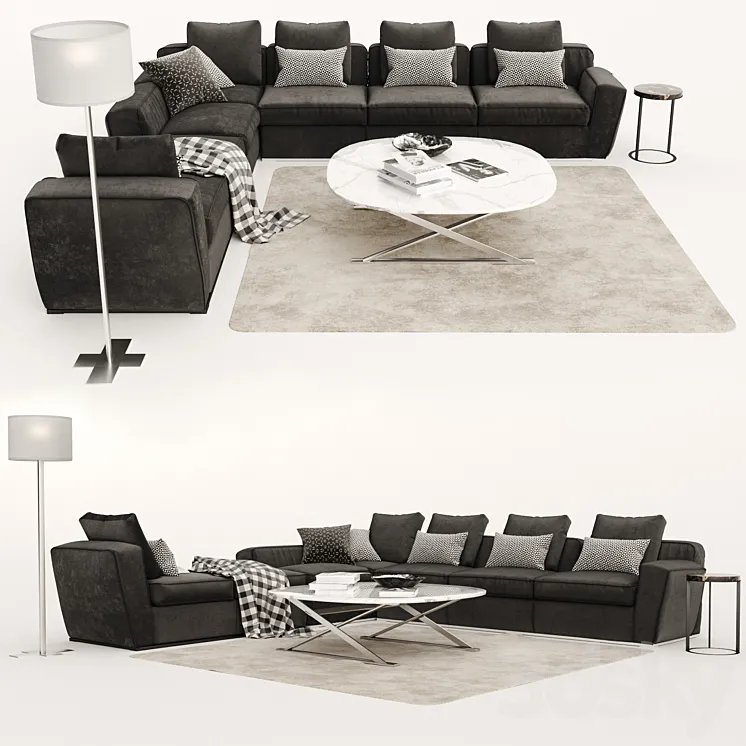 Sofa B & B Italia Solatium 3D Model Free Download Sofa B & B Italia Solatium 3D Model Free Download