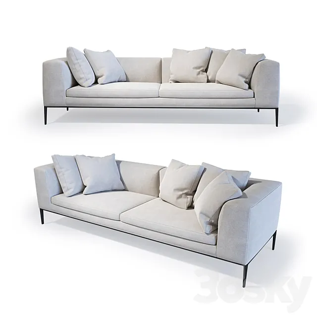 Sofa B & B Miсhel 3D Model Sofa B & B Miсhel 3D Model