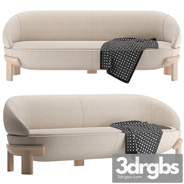 Sofa Bagatelle Biais By Mahime Boutillier 3D Model Download